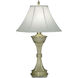 Ellie 32 inch 150 watt Satin Brass Table Lamp Portable Light